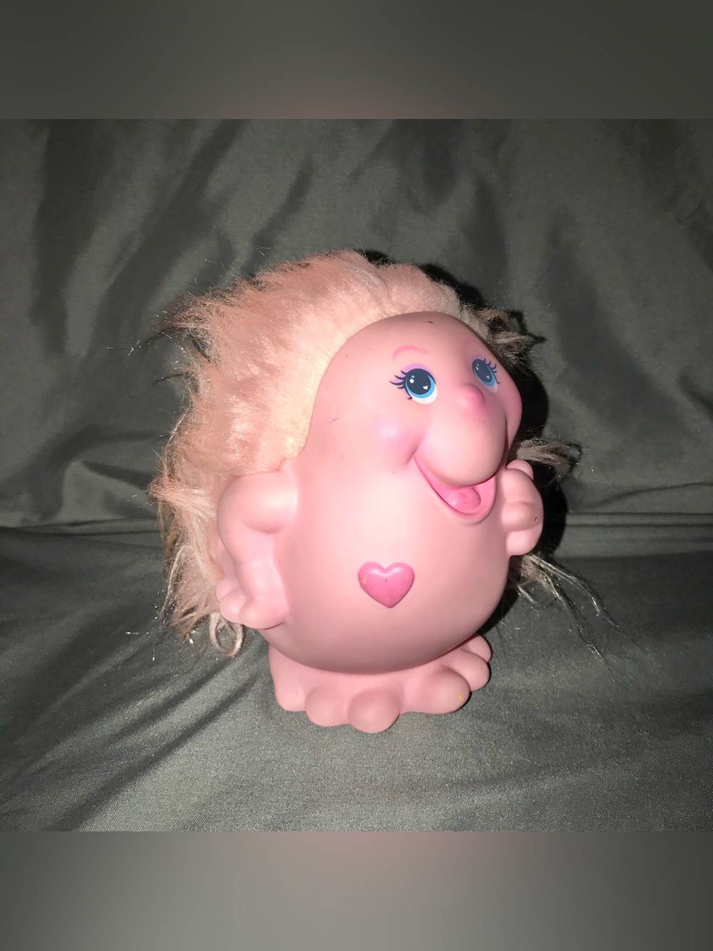 Vintage 1984 Playskool snugglebumms mama Brightly pink glow toy